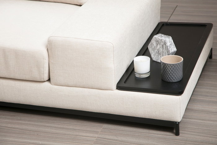 Atelier Del Sofa Line With Side Table - Beige